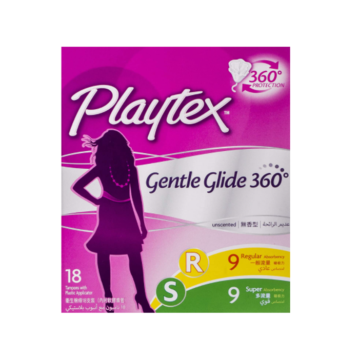 Buy Playtex Gentle Glide 360 Regular 9's + Super Tampon 9's With Normal